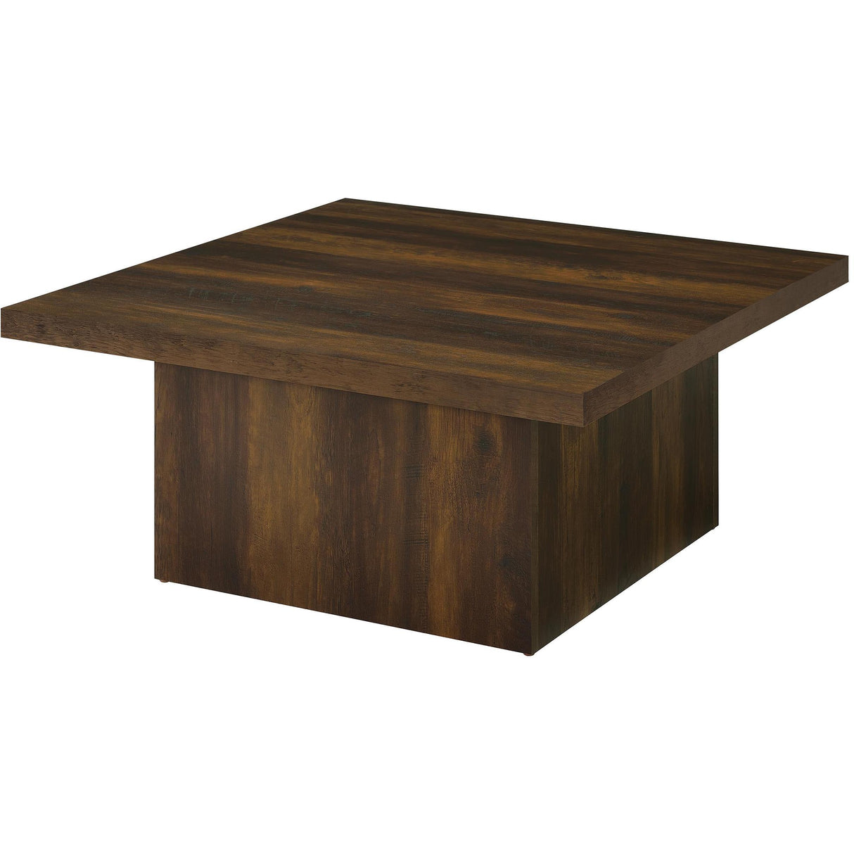  Coaster Furniture Devar 710888-S2 2-piece Square Coffee and End Table Set - Dark Pine IMAGE 10