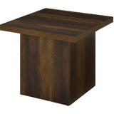  Coaster Furniture Devar 710888-S2 2-piece Square Coffee and End Table Set - Dark Pine IMAGE 5