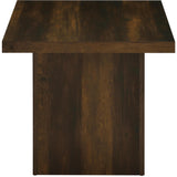  Coaster Furniture Devar 710888-S2 2-piece Square Coffee and End Table Set - Dark Pine IMAGE 6