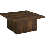  Coaster Furniture Devar 710888-S2 2-piece Square Coffee and End Table Set - Dark Pine IMAGE 8