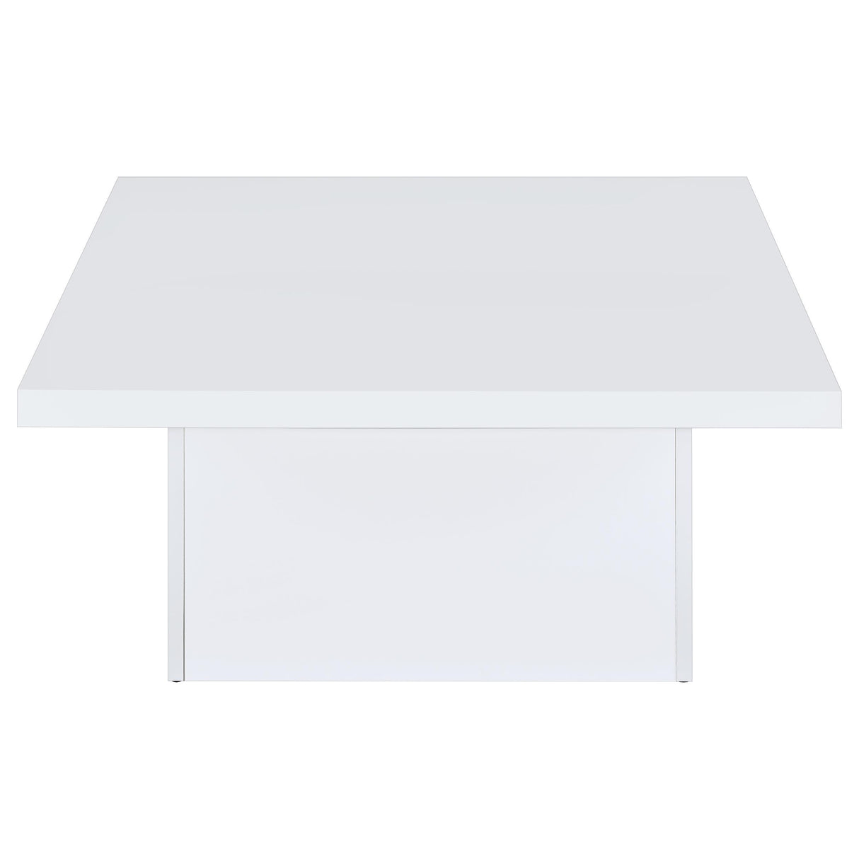 Coaster Furniture Devar 710898 Square Engineered Wood Coffee Table - White High Gloss IMAGE 7