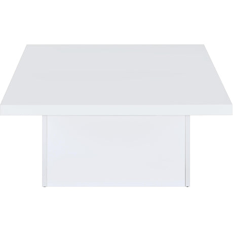  Coaster Furniture Devar 710898-S2 2-piece Square Coffee End Table Set - White High Gloss IMAGE 11