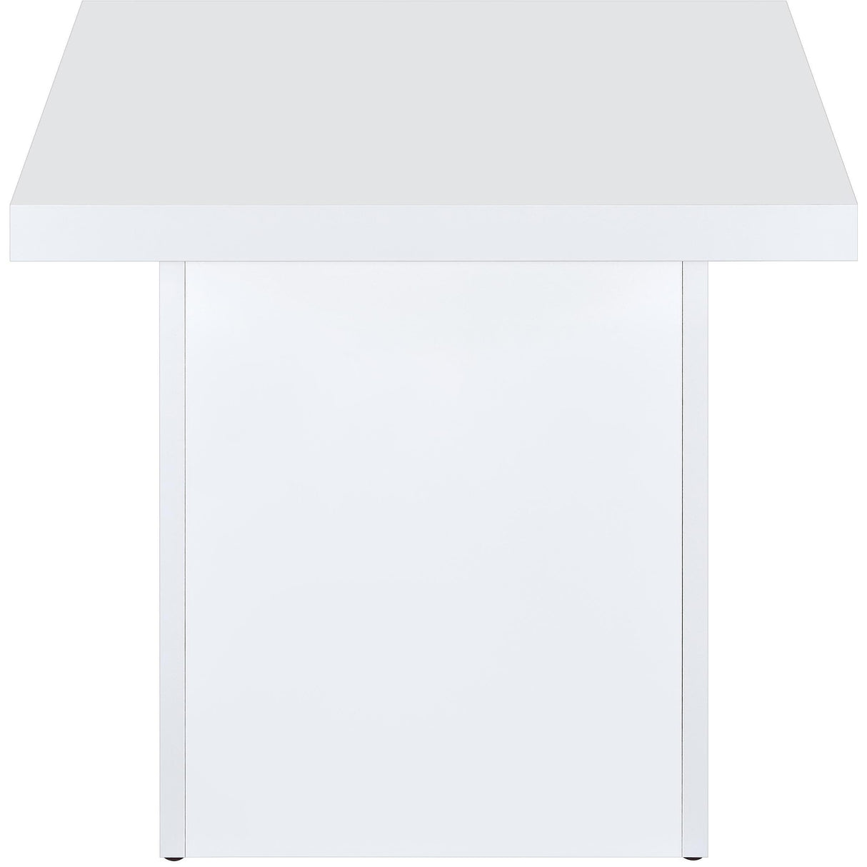  Coaster Furniture Devar 710898-S2 2-piece Square Coffee End Table Set - White High Gloss IMAGE 6