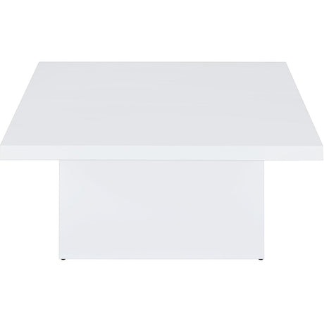  Coaster Furniture Devar 710898-S2 2-piece Square Coffee End Table Set - White High Gloss IMAGE 9