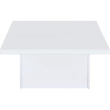  Coaster Furniture Devar 710898-S3 3-piece Square Coffee End Table Set - White High Gloss IMAGE 11