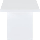  Coaster Furniture Devar 710898-S3 3-piece Square Coffee End Table Set - White High Gloss IMAGE 4