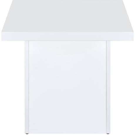  Coaster Furniture Devar 710898-S3 3-piece Square Coffee End Table Set - White High Gloss IMAGE 6