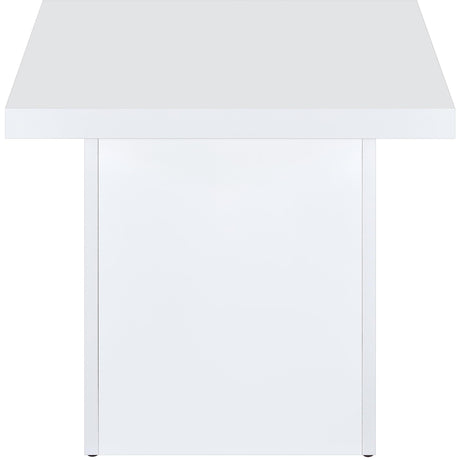  Coaster Furniture Devar 710898-S3 3-piece Square Coffee End Table Set - White High Gloss IMAGE 7