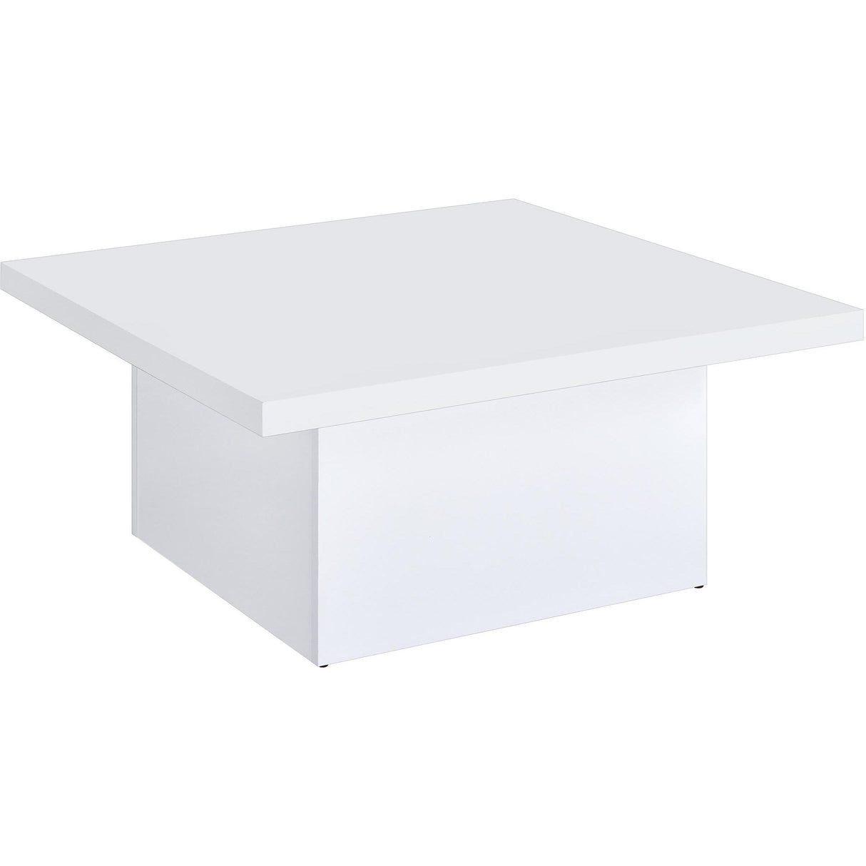  Coaster Furniture Devar 710898-S3 3-piece Square Coffee End Table Set - White High Gloss IMAGE 8