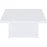  Coaster Furniture Devar 710898-S3 3-piece Square Coffee End Table Set - White High Gloss IMAGE 9