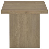  Coaster Furniture Devar 710917 Square Engineered Wood End Table - Latte IMAGE 5