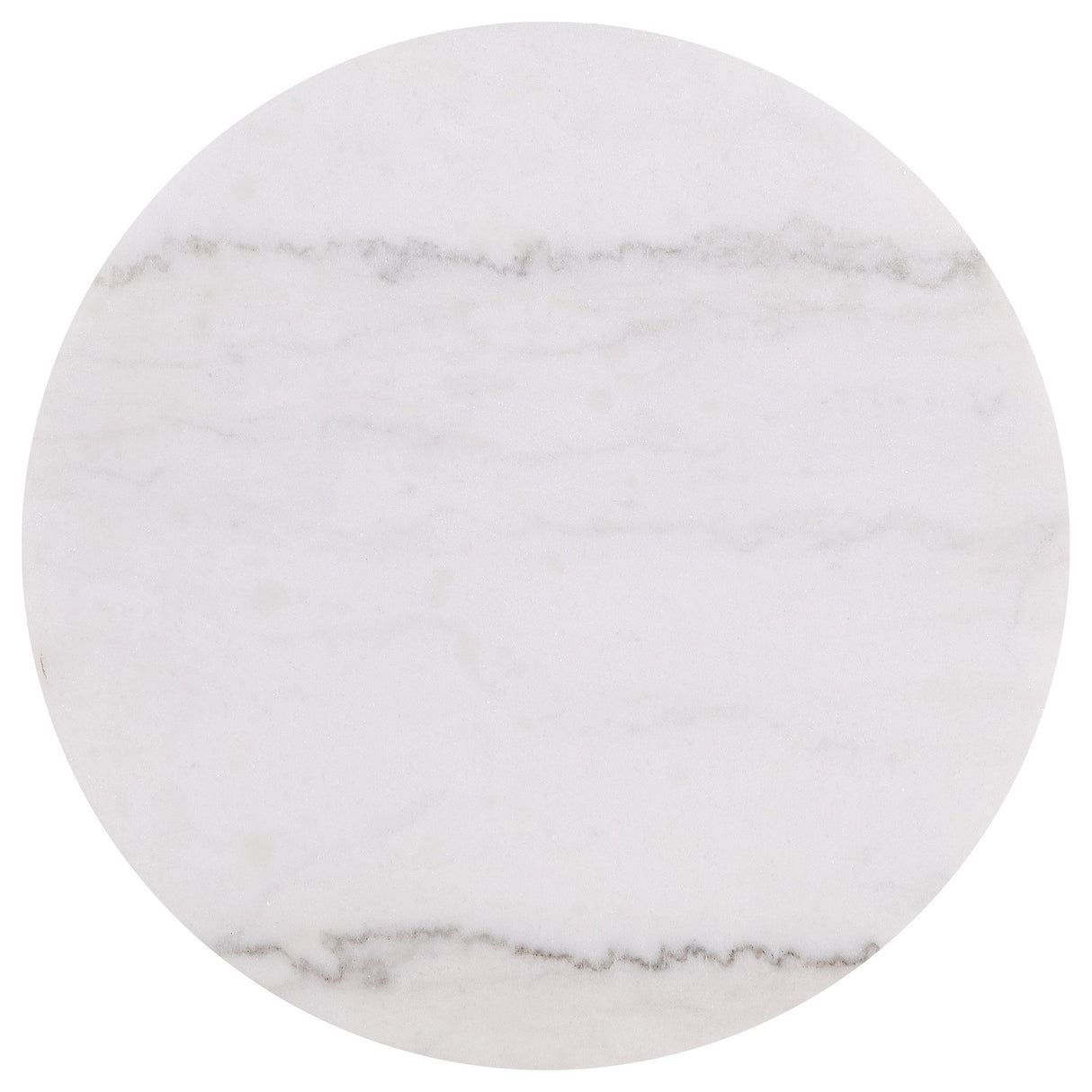  Coaster Furniture Jason 711418-S3 3-piece Round White Marble Coffee Table Set - Greige IMAGE 3