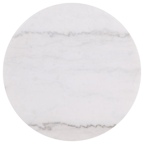  Coaster Furniture Jason 711418-S3 3-piece Round White Marble Coffee Table Set - Greige IMAGE 3
