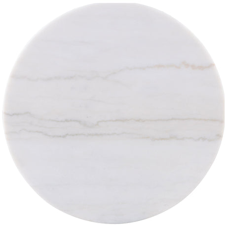  Coaster Furniture Jason 711418-S3 3-piece Round White Marble Coffee Table Set - Greige IMAGE 6