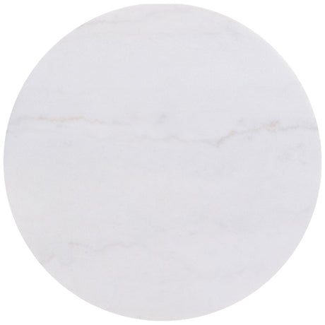  Coaster Furniture Jason 712418-S3 3-piece Round White Marble Coffee Table Set - Honey Brown IMAGE 6