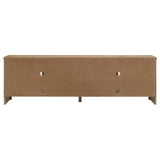  Coaster Furniture Brenham 720130 79-inch 4-door TV Stand Media Console - Washed Oak IMAGE 7