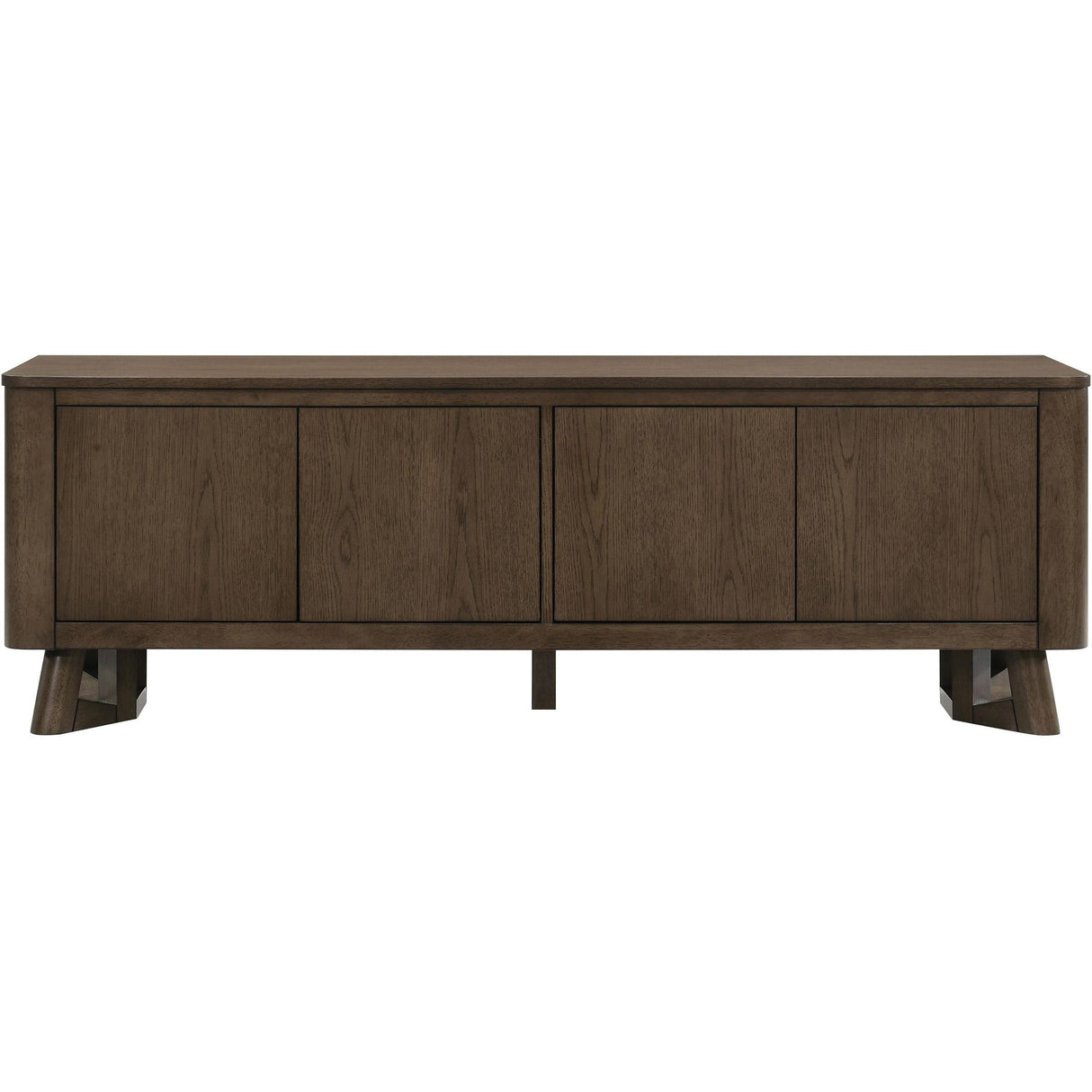  Coaster Furniture Trotter 720133 71-inch 4-Door Wood TV Stand Media Console - Brown IMAGE 4
