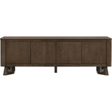  Coaster Furniture Trotter 720133 71-inch 4-Door Wood TV Stand Media Console - Brown IMAGE 4