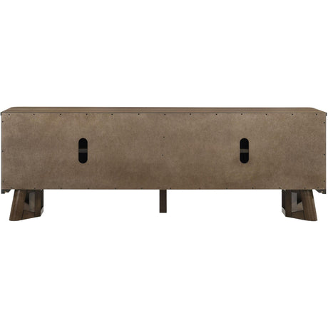  Coaster Furniture Trotter 720133 71-inch 4-Door Wood TV Stand Media Console - Brown IMAGE 9