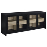  Coaster Furniture Denison 720223-SET 3-piece Entertainment Center 79-inch TV Stand - Black IMAGE 10