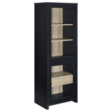 Coaster Furniture Denison 720223-SET 3-piece Entertainment Center 79-inch TV Stand - Black IMAGE 11