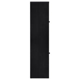  Coaster Furniture Denison 720224 67-inch 2-door Media Tower Storage Cabinet - Black IMAGE 2
