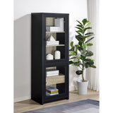  Coaster Furniture Denison 720224 67-inch 2-door Media Tower Storage Cabinet - Black IMAGE 5