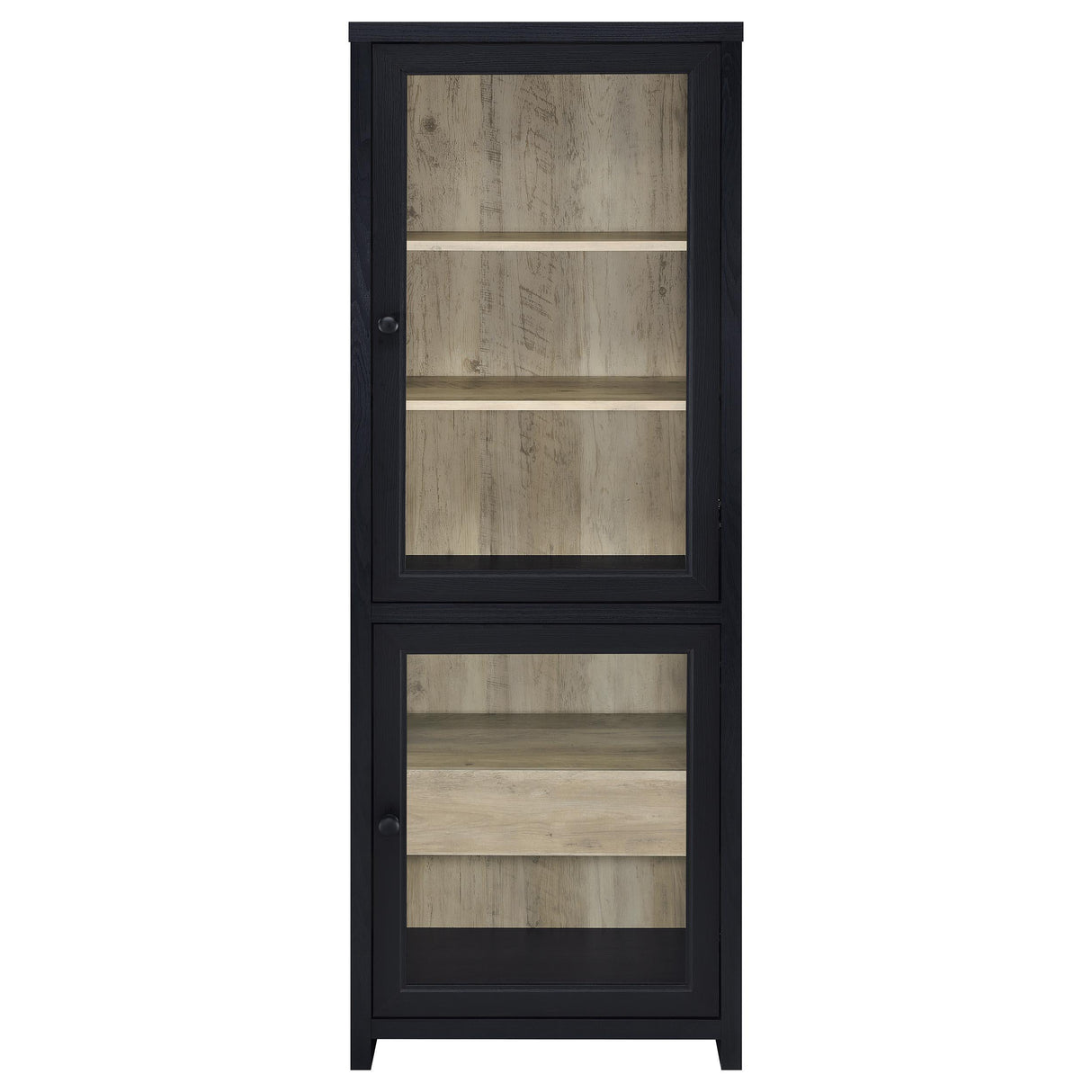  Coaster Furniture Denison 720224 67-inch 2-door Media Tower Storage Cabinet - Black IMAGE 9