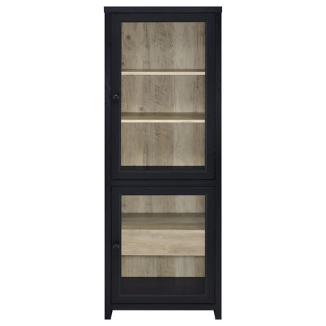  Coaster Furniture Denison 720224 67-inch 2-door Media Tower Storage Cabinet - Black IMAGE 9
