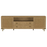  Coaster Furniture Arini 720253 Rattan Cane 2-door TV Stand Media Console - Sand Wash IMAGE 13