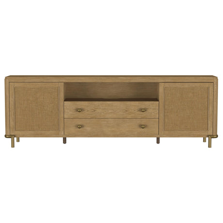  Coaster Furniture Arini 720253 Rattan Cane 2-door TV Stand Media Console - Sand Wash IMAGE 13