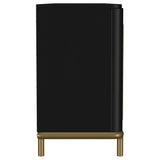  Coaster Furniture Arini 720263 Rattan Cane 2-door TV Stand Media Console - Black IMAGE 11