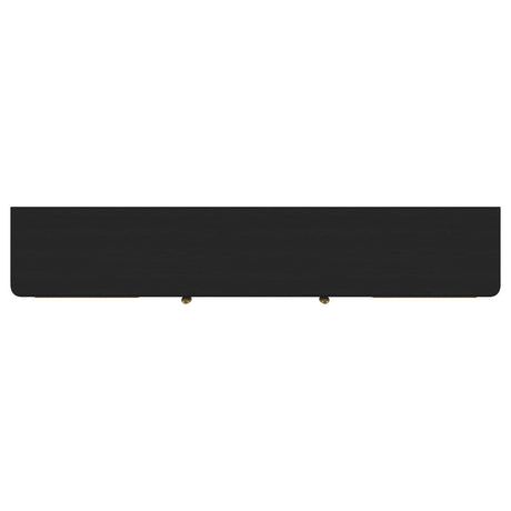  Coaster Furniture Arini 720263 Rattan Cane 2-door TV Stand Media Console - Black IMAGE 2