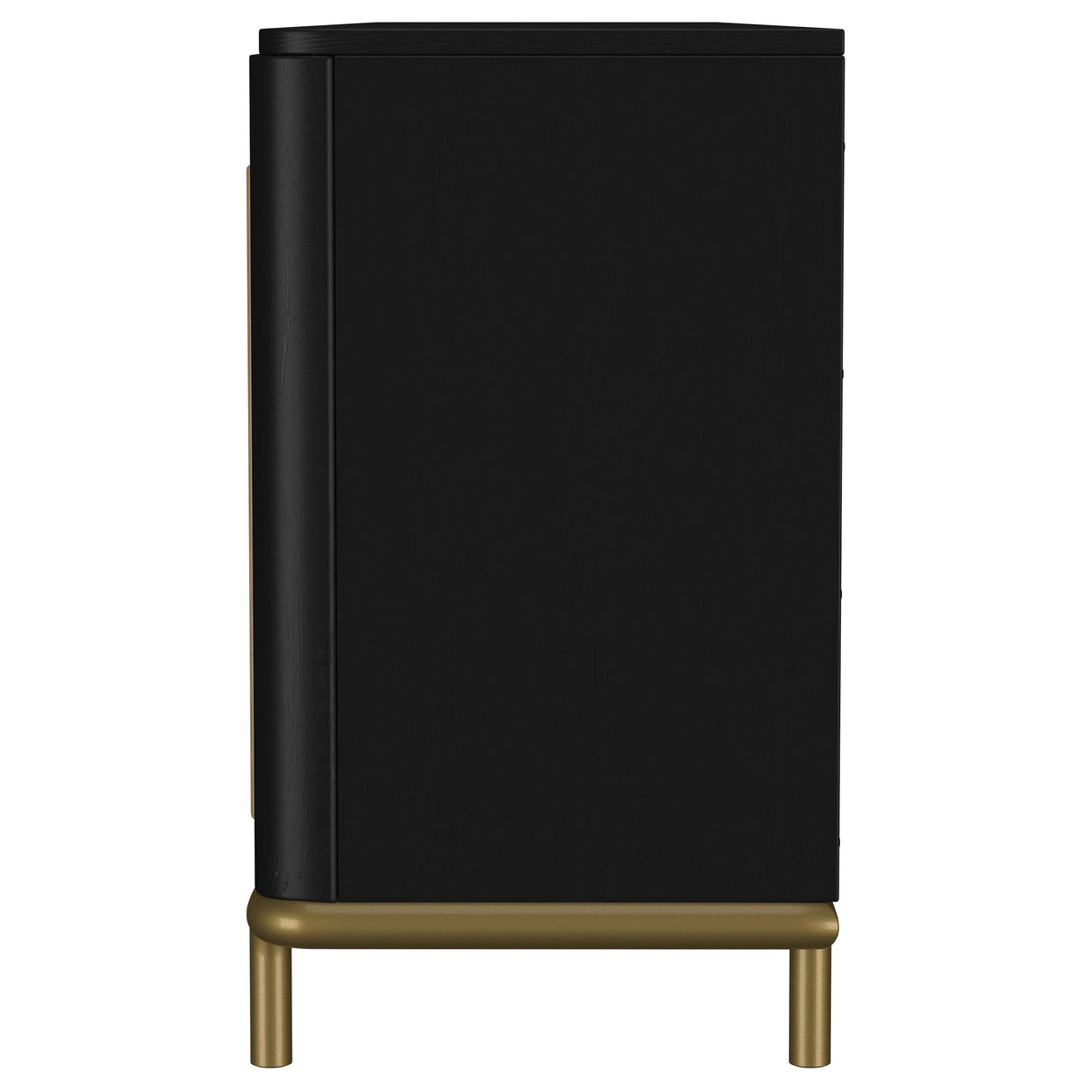  Coaster Furniture Arini 720263 Rattan Cane 2-door TV Stand Media Console - Black IMAGE 3