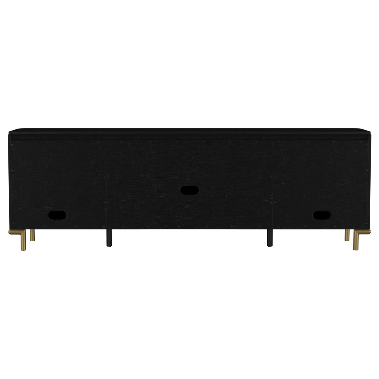  Coaster Furniture Arini 720263 Rattan Cane 2-door TV Stand Media Console - Black IMAGE 6