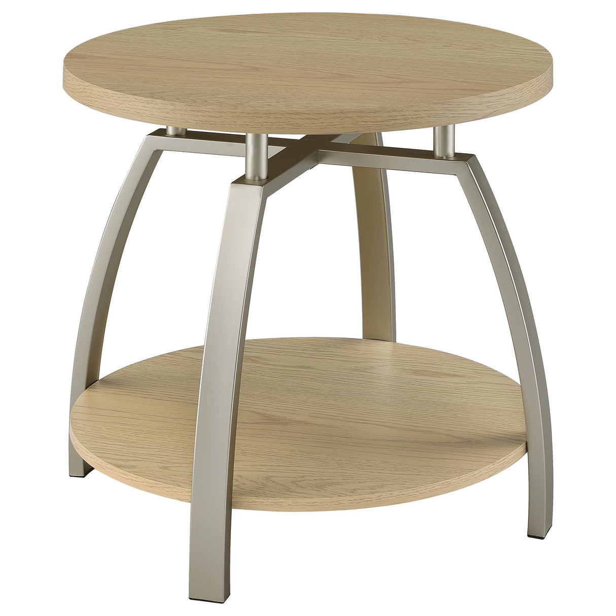  Coaster Furniture Dacre 720318-S2 2-piece Round Coffee and End Table Set - Greige IMAGE 11