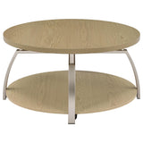  Coaster Furniture Dacre 720318-S3 3-piece Round Coffee and End Table Set - Greige IMAGE 11