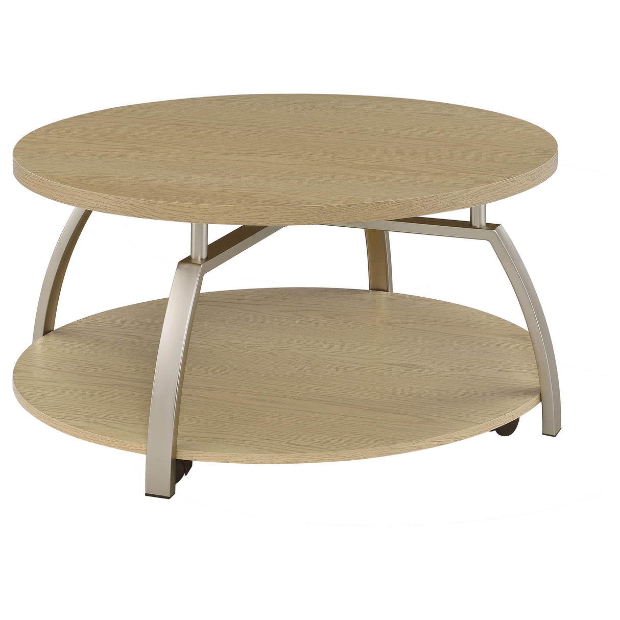  Coaster Furniture Dacre 720318-S3 3-piece Round Coffee and End Table Set - Greige IMAGE 5