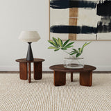 Coaster Furniture Dale 721998-S2 2-piece Solid Wood Coffee and End Table Set - Brown IMAGE 2