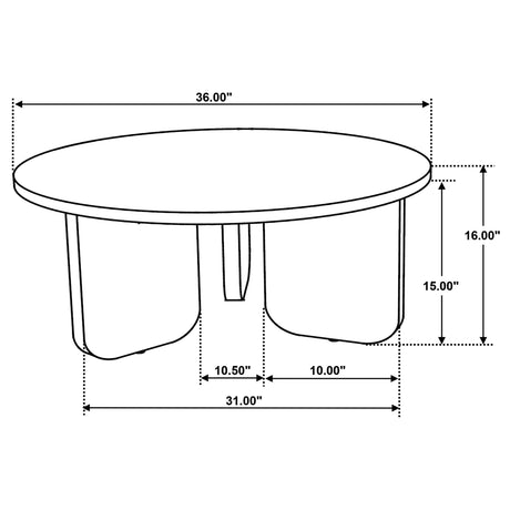  Coaster Furniture Dale 721998-S2 2-piece Solid Wood Coffee and End Table Set - Brown IMAGE 9