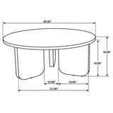  Coaster Furniture Dale 721998-S3 3-piece Solid Wood Coffee and End Table Set - Brown IMAGE 9