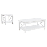  Coaster Furniture Skyview 722088-S2 2-piece Rectangular Lift Top Coffee Table Set - White IMAGE 1