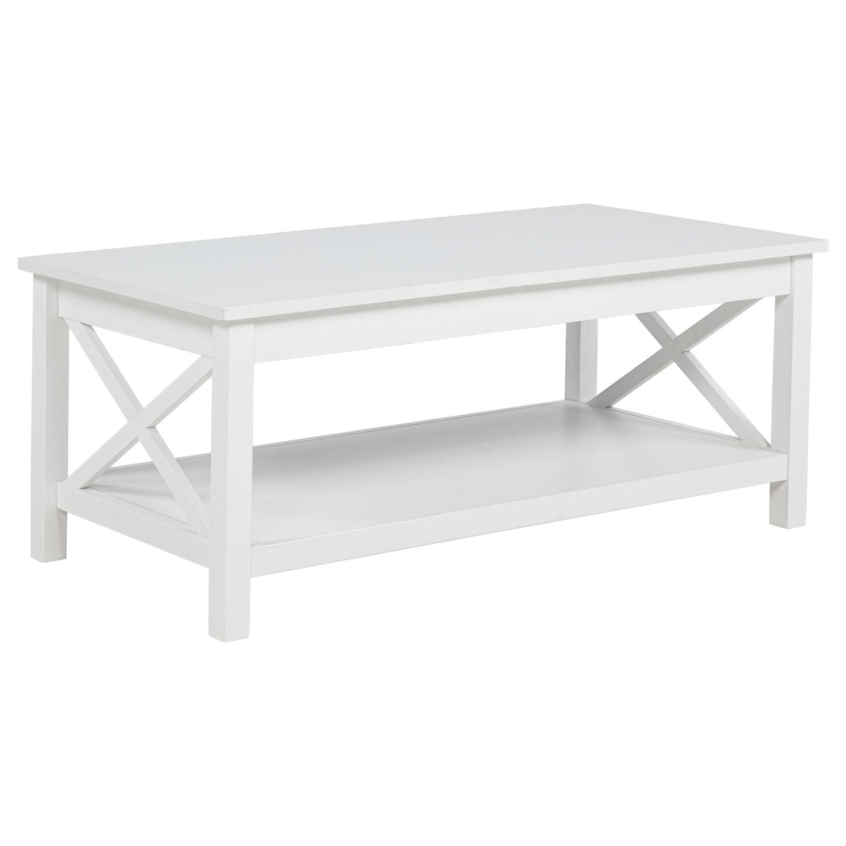  Coaster Furniture Skyview 722088-S2 2-piece Rectangular Lift Top Coffee Table Set - White IMAGE 11
