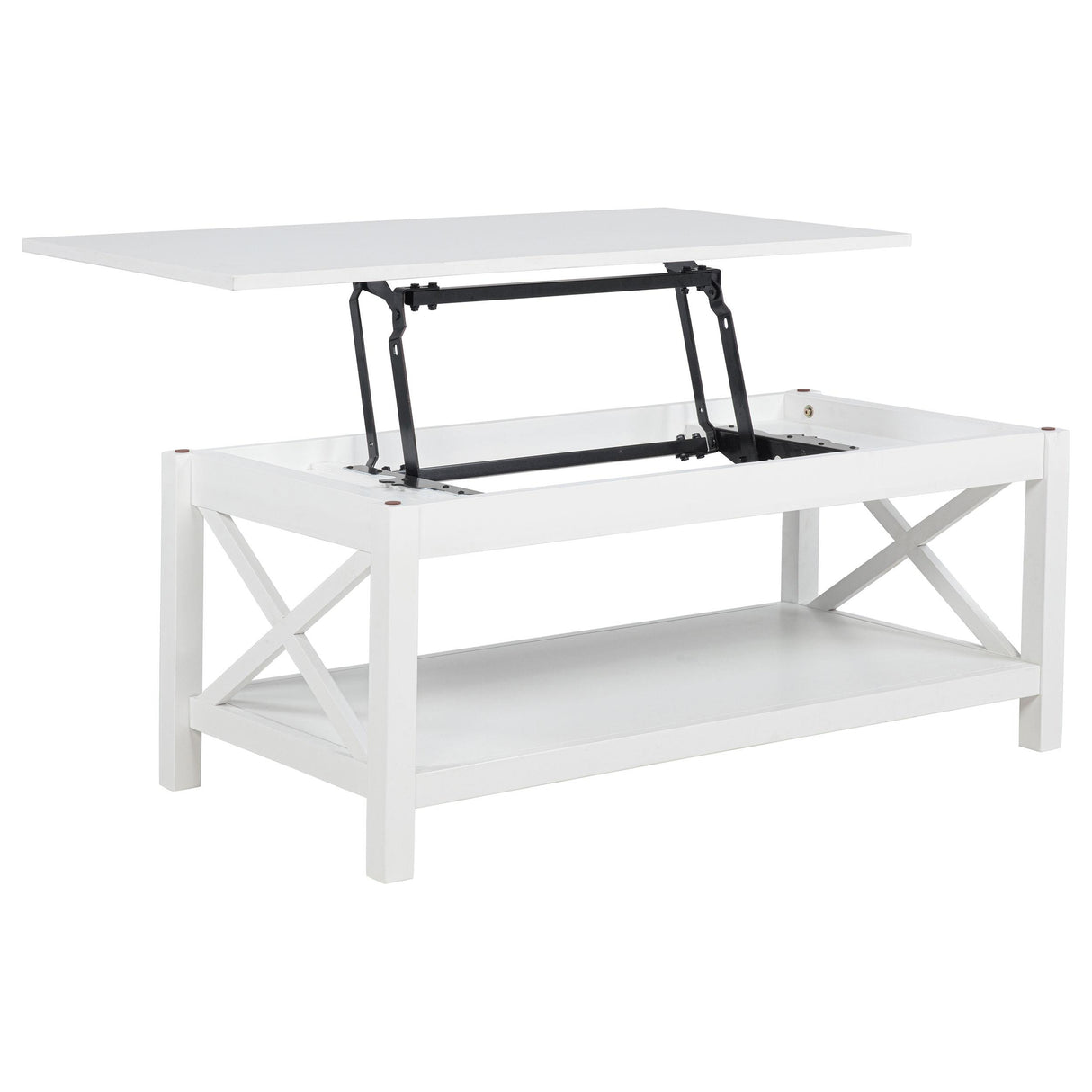  Coaster Furniture Skyview 722088-S2 2-piece Rectangular Lift Top Coffee Table Set - White IMAGE 13