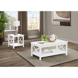  Coaster Furniture Skyview 722088-S2 2-piece Rectangular Lift Top Coffee Table Set - White IMAGE 7