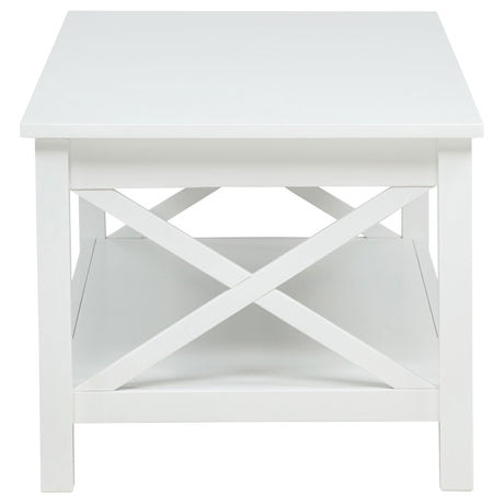  Coaster Furniture Skyview 722088-S2 2-piece Rectangular Lift Top Coffee Table Set - White IMAGE 8