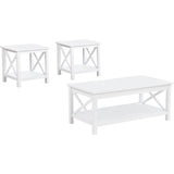  Coaster Furniture Skyview 722088-S3 3-piece Rectangular Lift Top Coffee Table Set - White IMAGE 1