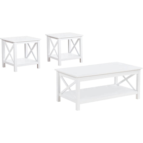  Coaster Furniture Skyview 722088-S3 3-piece Rectangular Lift Top Coffee Table Set - White IMAGE 1
