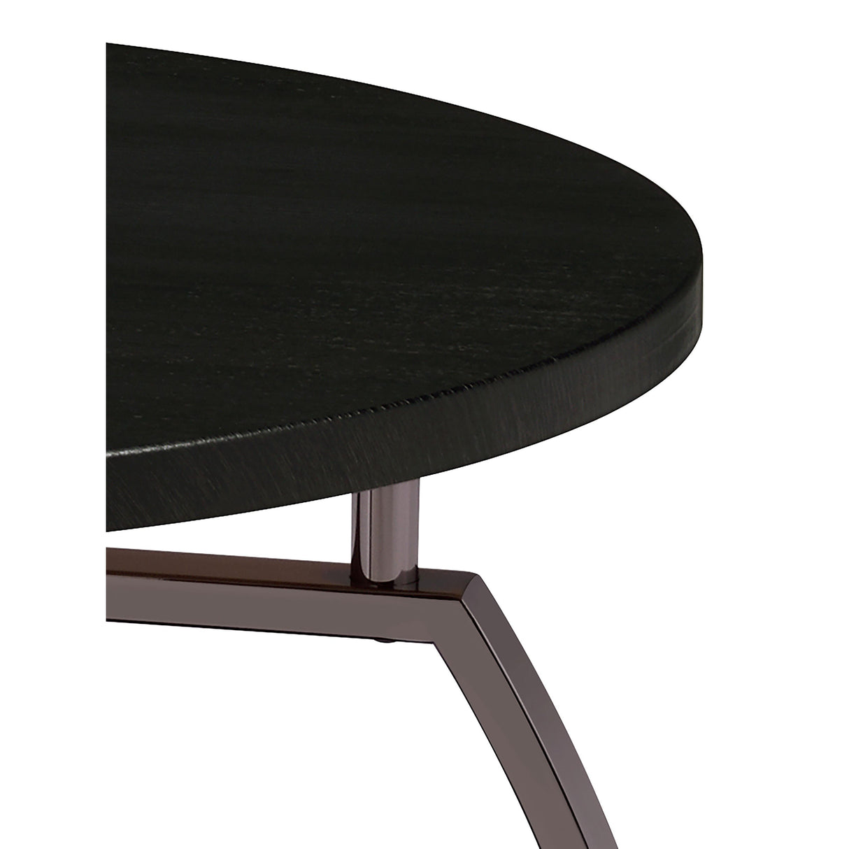  Coaster Furniture Dacre 722208-S3 3-piece Round Coffee and End Table Set - Dark Charcoal IMAGE 3