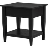  Coaster Furniture Lindenton 722727 1-drawer Wood Occasional End Table - Black IMAGE 10